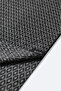 Men's Black Viscose Blend Tassel Patterned Shawl A42Y9401 - 3