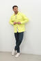 Men's Oversize Jean Shirt Neon Green - 3