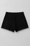 Women's High Waist Belted Jean Shorts Skirt - 3
