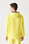 Men's Neon Yellow Hooded Rose Gold 3 Thread Cotton Sweatshirt E 001018 - 6