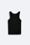 Men's Black Cotton Basic Regular Fit Undershirt B009540