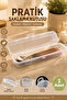 Te-192 Fork Spoon Knife Pen Holder Box-Toothbrush Makeup Accessory Storage Container Box-multix Box