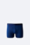 Men's Navy Blue Basic Soft Touch Single Regular Fit Boxer B009537