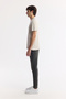 Men's Beige Crew Neck Soft Touch Basic Regular Fit T-Shirt B001171 - 3