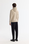 Men's Stone Hooded 3 Thread Ribbed Regular Fit Sweatshirt B001103 - 4