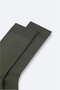 Men's Khaki Textured Bamboo Socks A42Y8508 - 3