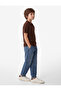 Short Sleeve Button Detailed Polo Collar Knitwear School T-Shirt - 3