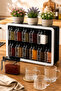 1165 12 Piece Storage Spice Jar Set with Self-Adhesive Stand and Labels - 2