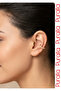 Stainless Steel Zircon Stone Cartilage Earrings - Golden Yellow