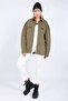 Women's Oversize Jean Shirt Khaki - 6