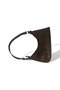 Dark Copper Straw Patterned Shoulder Bag - 5