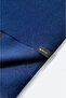 Men's Navy Blue Tasseled Plain Shawl B009401 - 3