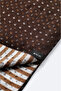 Men's Brown Tasseled Patterned Shawl A32Y9401 - 3