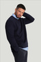 Men's Blue Button-Down Collar Easy-Iron Slim Fit Shirt A42Y2134 - 2