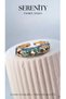 Satin Enamel Colored Brass Plated Zamak Ring - 3