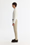 Men's Ecru Crew Neck Cotton Basic Regular Fit Sweatshirt A42Y1350 - 3