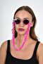 Fuchsia Acrylic - Thick Design Glasses Chain - 3