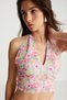 Patterned Floral Bustier - 3