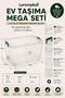 120 Lt Mega Size Storage Box with Lock and Wheels, 2 Pieces Storage - 3