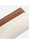 Men's Leather Beige Card Holder - 5