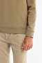 Men's Mink Crew Neck Cotton Printed Elastane Regular Fit Sweatshirt A42Y1227 - 3