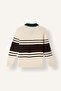Oversize Striped Teddy Bear Polo Collar Knit Sweater for Boys I0441A826Wn - 2