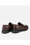 Men's Leather Brown Soft Textured Classic Loafer - 4