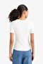 Slim Fit Crew Neck Basic Ribbed Short Sleeve T-Shirt C0097Ax25Au - 4