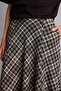 A-Line Checkered Regular Waist Midi Skirt G6908Ax26Sp - 5