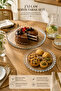 Set of 2 Glass Serving Plates 32 cm 26 cm Round Presentation Plate Cake Dessert Fruit Serving Plate - 3