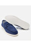 Men's Suede Leather Blue Soft Textured Loafer - 6