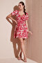 Patterned Double Breasted Collar Regular Fit Dress Dress 5865723 - 2