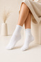 Women's Non-Elastic Roll Top Comfortable Socks 6 Pack 578 Black-White-Grey - 3