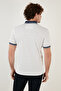 Cotton Blended Patterned Slim Fit Polo T Shirt Men's T Shirt 646b3200 - 5