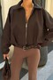 Bomber Oversize Seasonal Belted Model Women's Jacket - 2