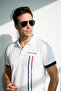 Men's Regular Line Detailed 100% Cotton Polo Collar Tshirt - 4