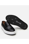 Men's Leather Black High-Sole Stylish Loafer - 8