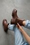 Senni Brown Side Elastic Thick Sole Daily Boots - 8