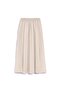 Long Flared Scuba Skirt Beige - 2