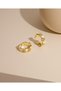 Stylish Women's Ring with Geometric Pattern and Zircon Stone - 4