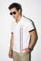 Men's Regular Line Detailed 100% Cotton Polo Collar Tshirt - 8