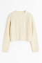 Acrylic Thick Knitted Crop Sweater - 4