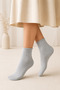 Women's Non-Elastic Roll Top Comfortable Socks 6 Pack 578 Black-White-Grey - 4