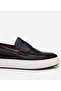 Men's Leather Black High-Sole Stylish Loafer - 6