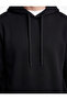Raised Long Sleeve Basic Hooded Sweatshirt - 4