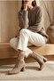 Ava Daily Women's Zippered Thai Fur Heeled Boots