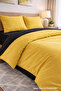 150X200 Double-Sided Double Size Duvet Cover Set with Elastic Sheets - 2