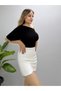 Women's High Waist Front Slit Mini Skirt Shorts - 2