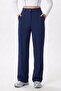 Lycra Series Lift Stitched Flexible Light Navy Blue Palazzo Trousers - 5