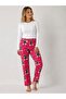 Women's Patterned Suede Single Bottom - 2